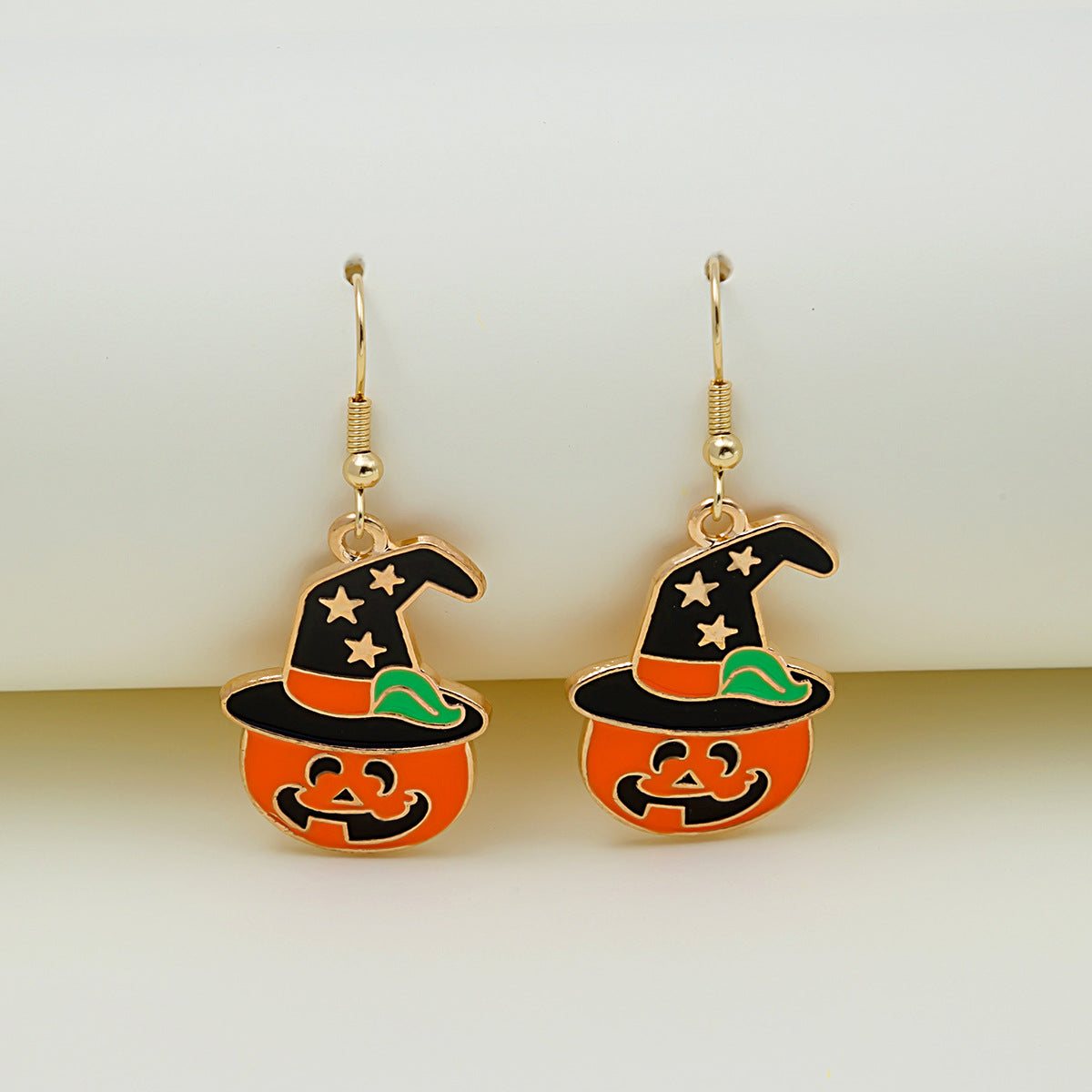 Acrylic Halloween Pumpkin Ghost Earrings MYA-MDD050