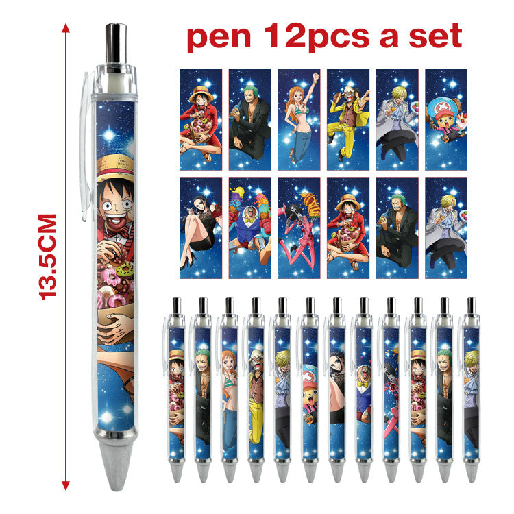 12pcs/pack cartoon printing press neutral pen ManC005