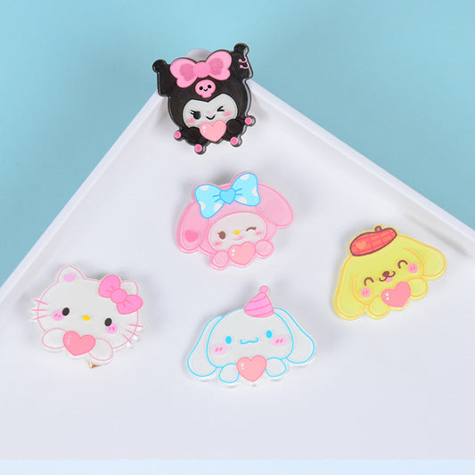 Acrylic cute cartoon hairpin Minimo de compra 3 MIC-LanX001