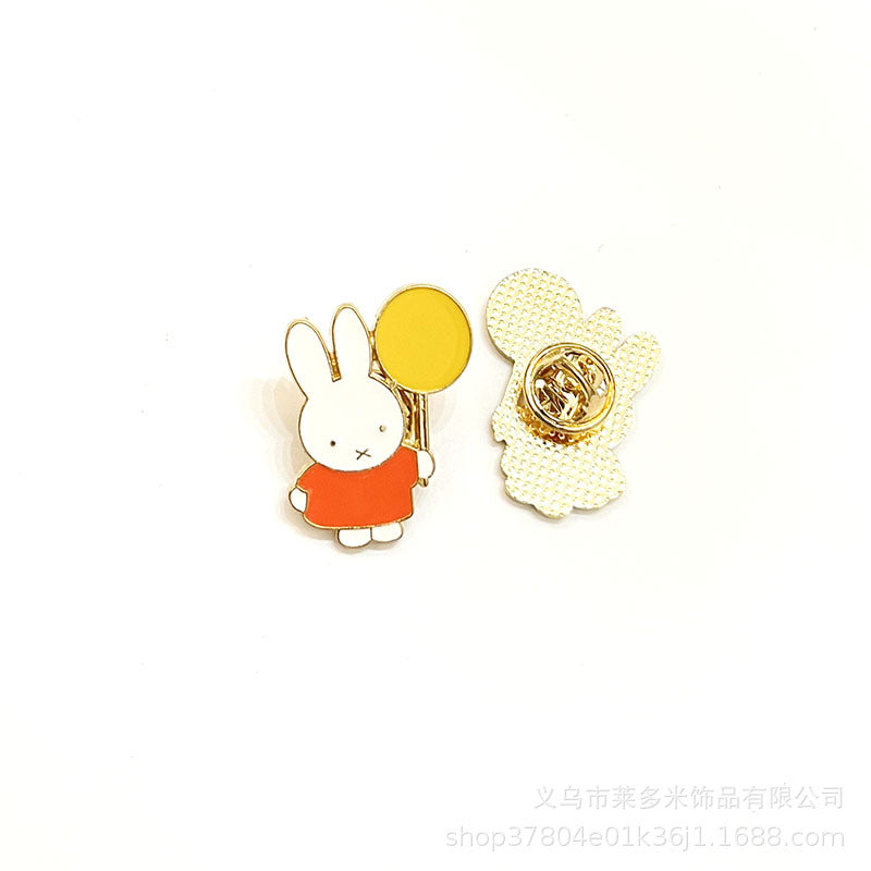 Alloy balloon rabbit brooch (Minimo de compra 2) MIC-LDM007