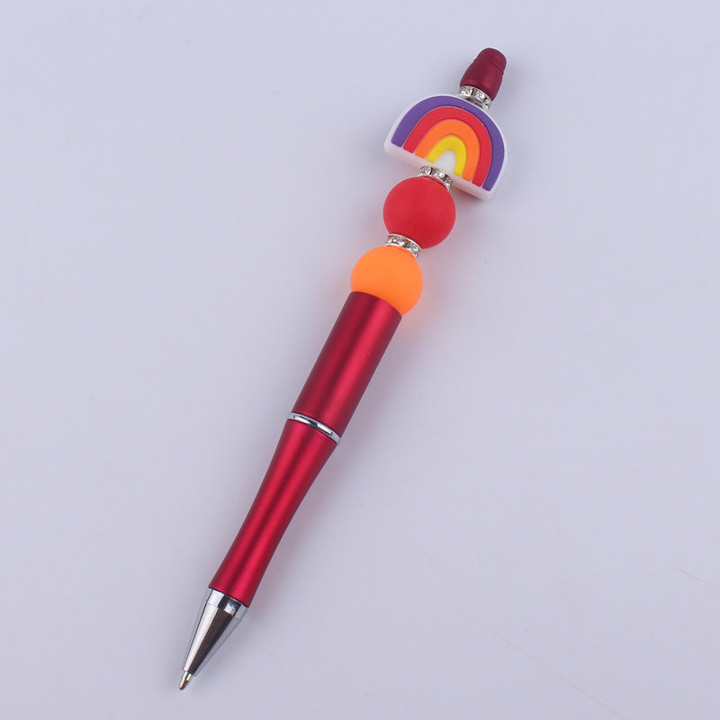 Handmade Rainbow Silicone DIY Bead Pen GuangTian002