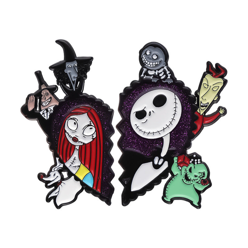 Alloy Halloween cartoon style brooch MIC-ZhuoB010