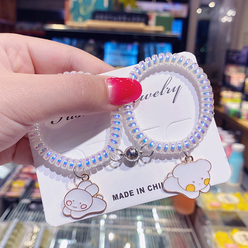 Bracelet Cute dog cartoon bell braceletHongM003