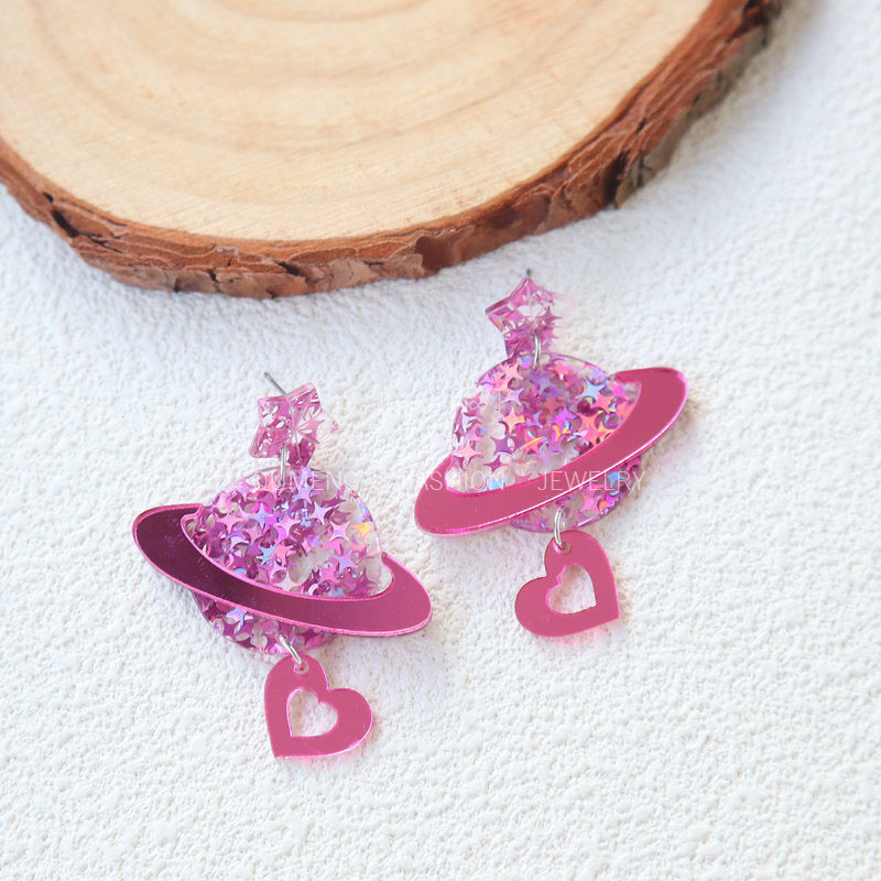 Acrylic Love Earrings MIC-OuG097