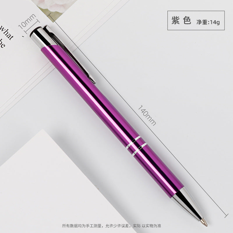 Ballpoint Pen Metal Simple Press Pen JingL004