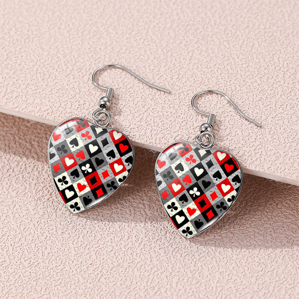 Alloy stainless steel Alice's Wonderland earrings (Minimo de compra 5) MIC-XiangL113