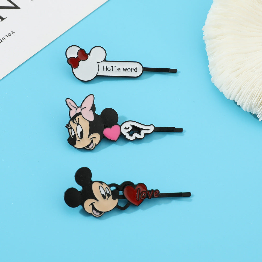 Alloy cute cartoon one line hair clip (Minimo de compra 2) MIC-YunX006