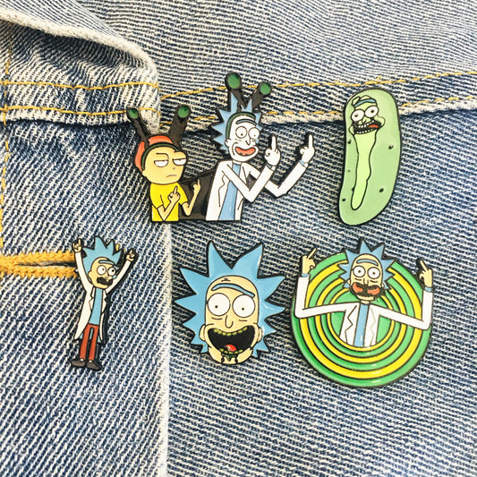 Alloy Rick and Morty brooches (Minimo de Compra 2) MIC-ChenR009