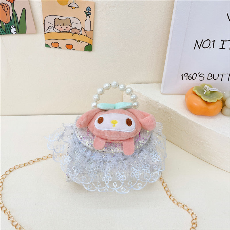 PU cute cartoon pearl handbag (Minimo de compra 3) MIC-BSCR003