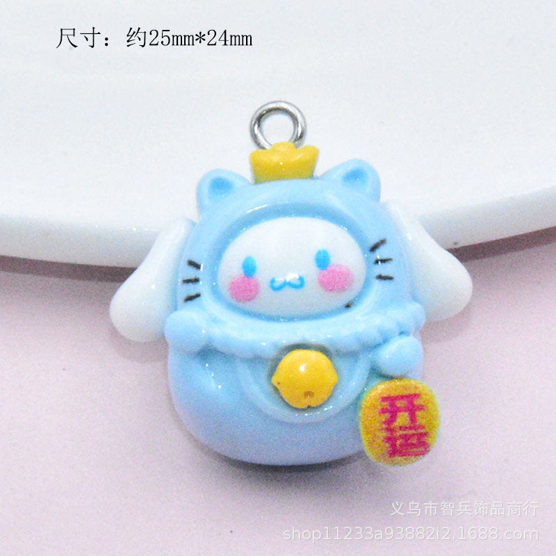 Resin cartoon animal wealth cat accessories MIC-ZhiB015