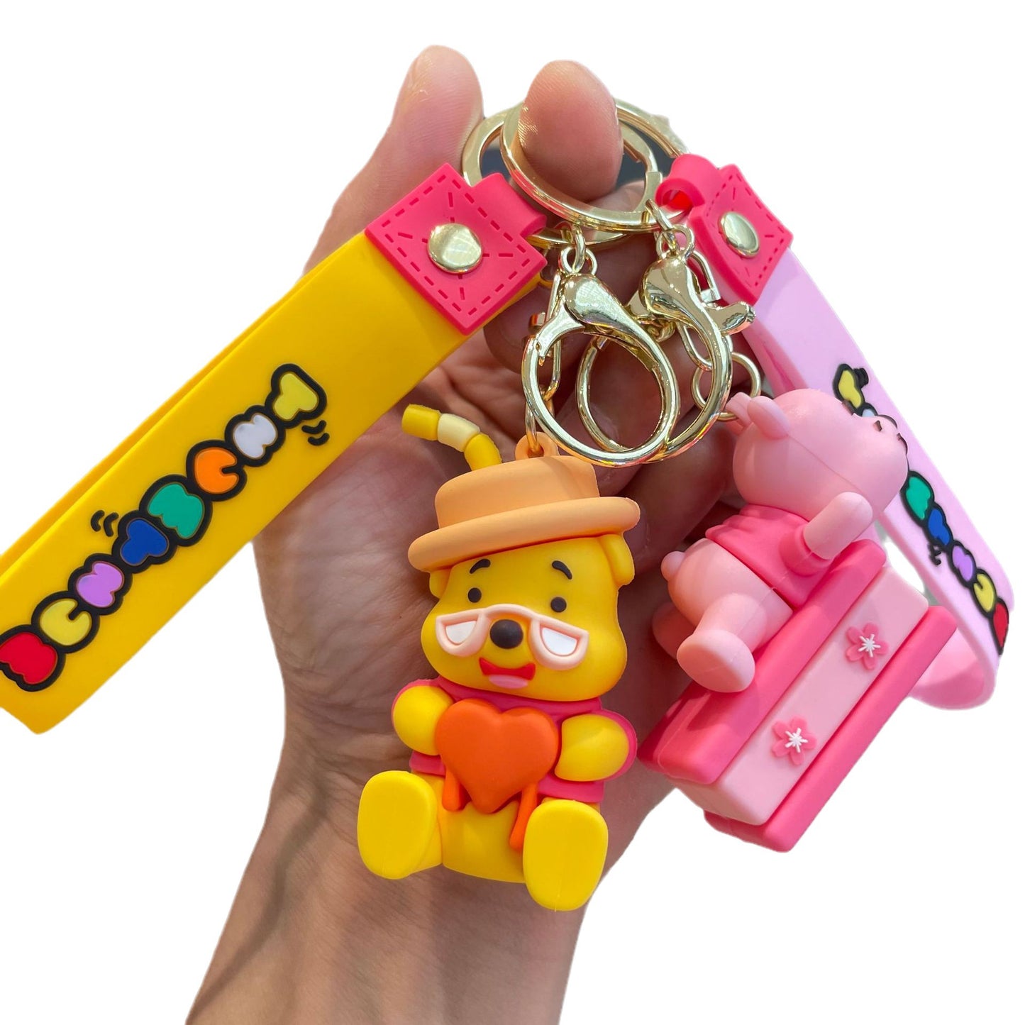 PVC New Winnie Bear Keychain MIC-YaoP023