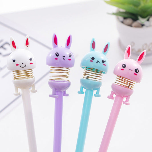 Ballpoint Pen Plastic Cute Rabbit Shaking Gel Gel Pen MPai003