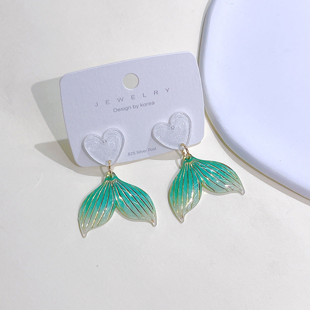 Acrylic Fresh Color Earrings  (Minimo de Compra 2) MYA-PingH024