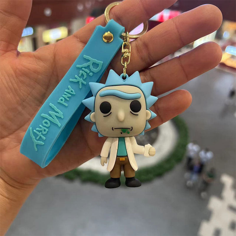 PVC Rick and Morty keychain MIC-MiaoY084