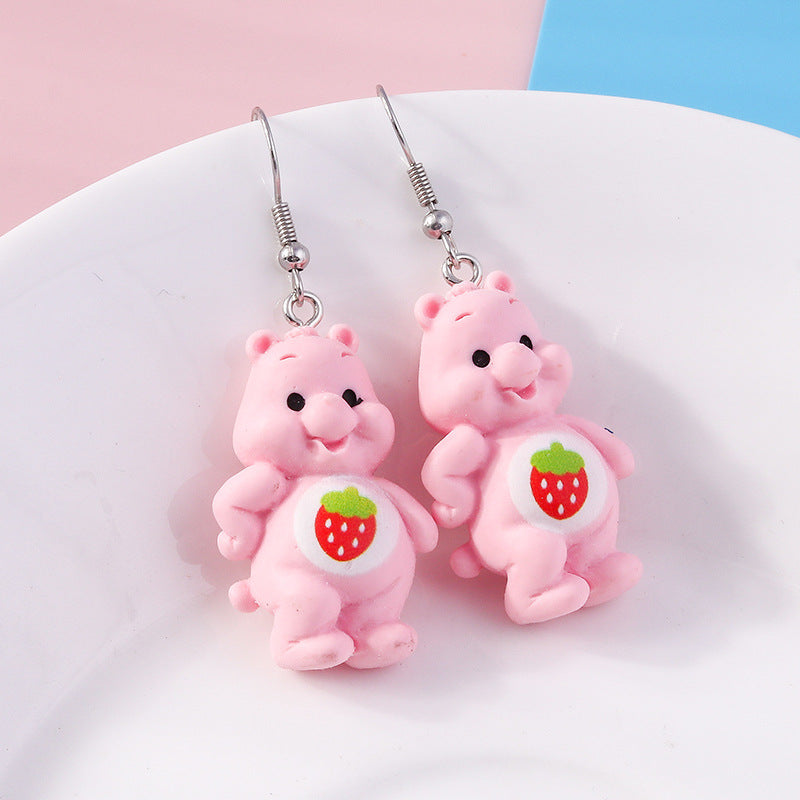 Alloy new cute little bear earrings MIC-YueS013