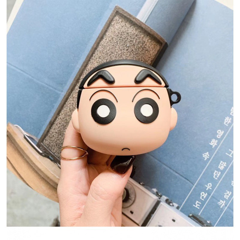 Silicone cartoon funny earphone case (Minimo de compra 2) MIC-JLF018