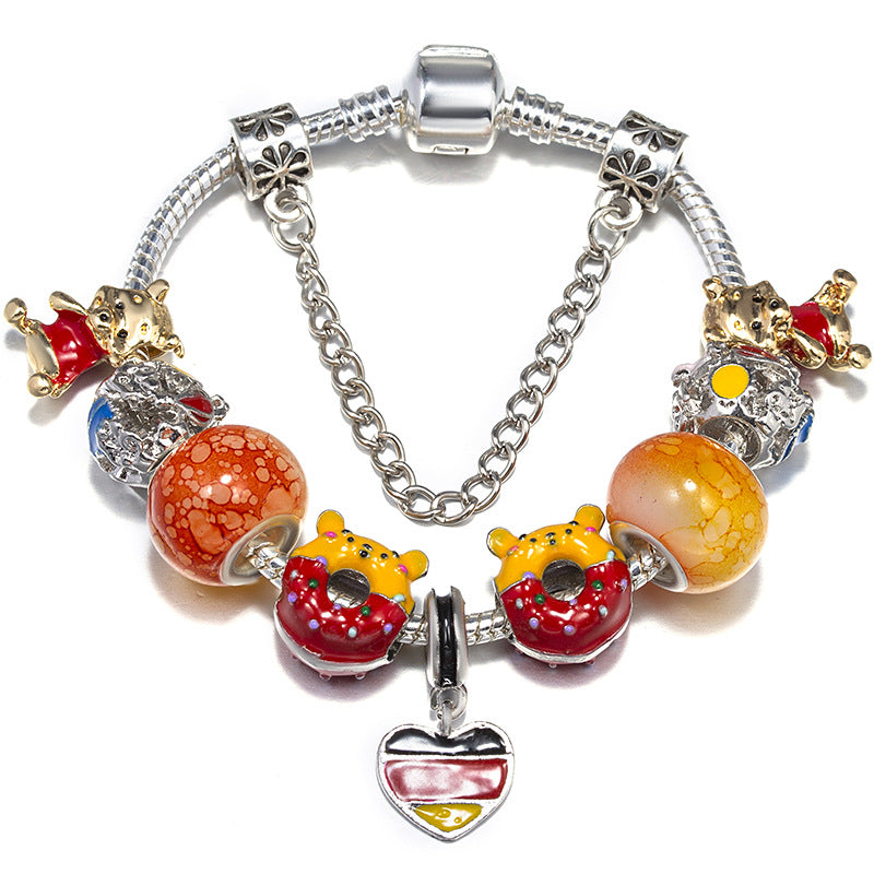 Alloy DIY Pandora Cartoon Bracelet MIC-LiY022