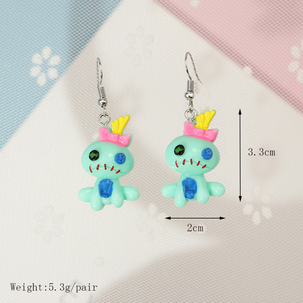 Acrylic Cartoon Star Kabi Earrings MIC-NiQ041