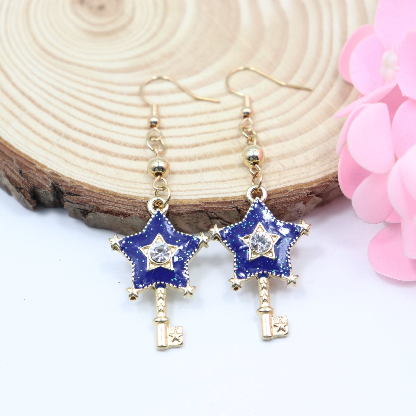 Alloy versatile cherry blossom earrings (Minimo de Compra 2) MIC-XuXin001