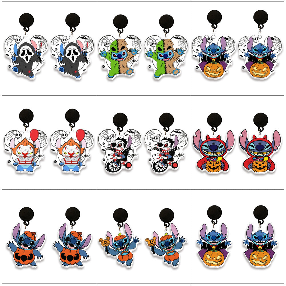 Alloy cartoon cute earrings (Minimo de Compra 2) MYA-ZhaoH001