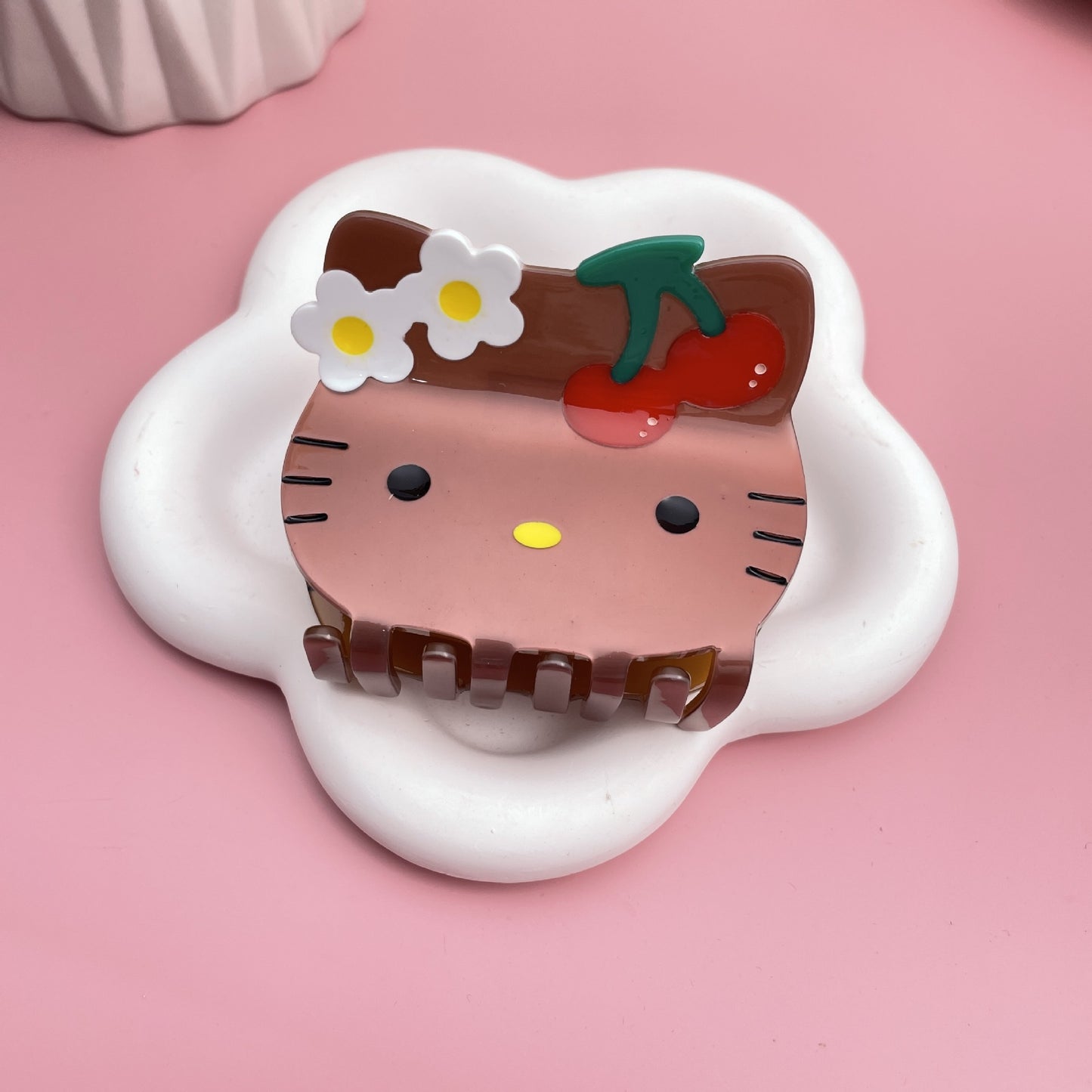 Plastic Hello Kitty Cute Hair Clip (Minimo de Compra 2) MIC-AZX008