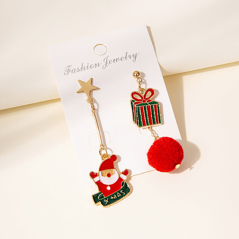 Alloy Christmas series earrings (Minimo de Compra 2) MIC-MDD076