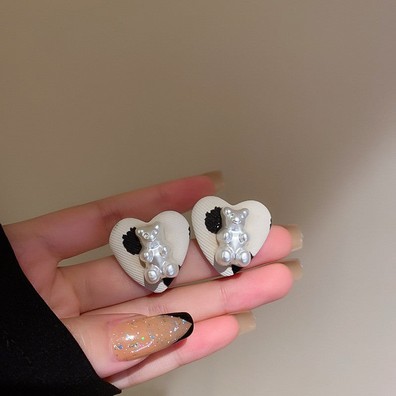 Alloy Plush Bear Earrings (Minimo de compra 2) MYA-FengM010