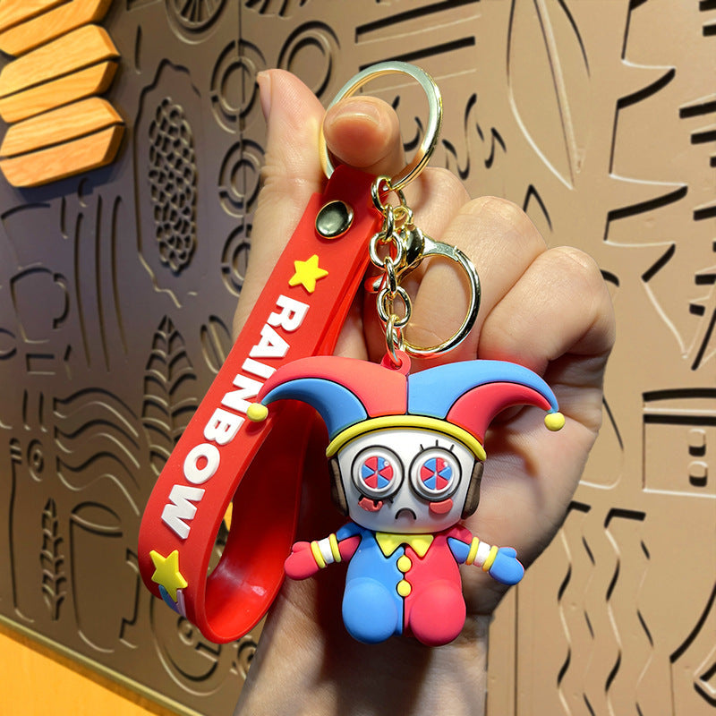 PVC cartoon digital circus keychain MYA-MLZ030