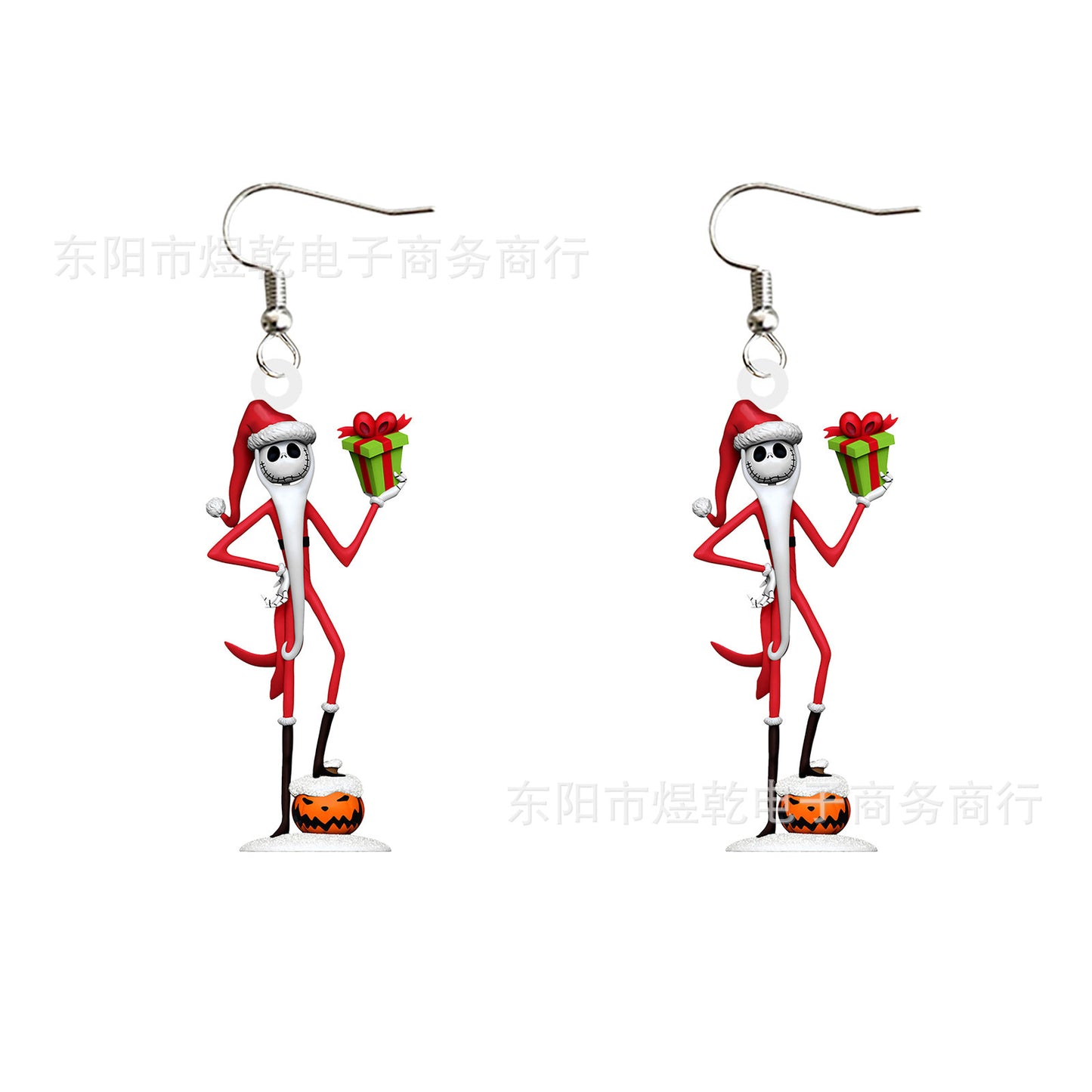 Acrylic cartoon Christmas horror night earrings (Minimo de Compra 10)  MIC-YuQ007