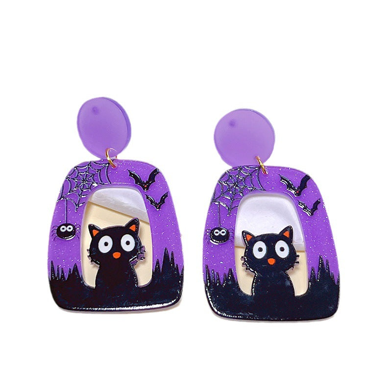 Acrylic New Halloween Collection Earrings PinH007