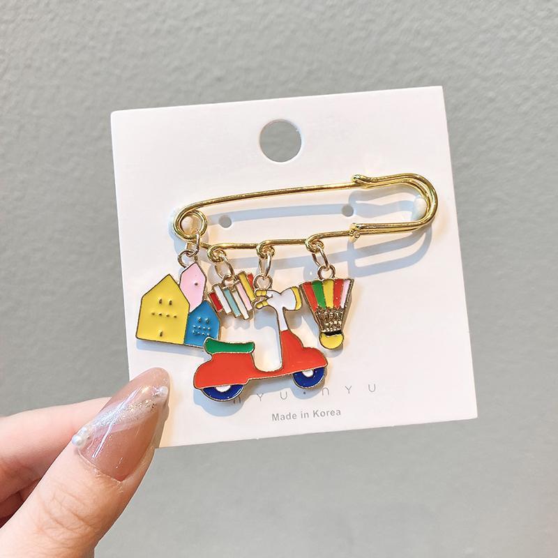 Alloy cartoon personalized brooch (Minimo de compra 6) MIC-ShengM018