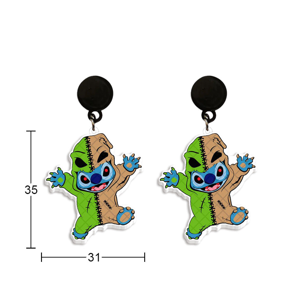 Alloy cartoon cute earrings (Minimo de Compra 2) MYA-ZhaoH001