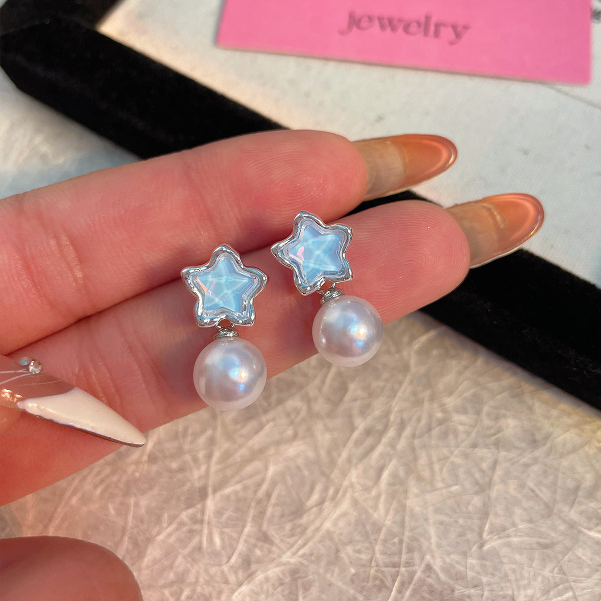 Alloy minimalist star earrings MIC-ShuangX042