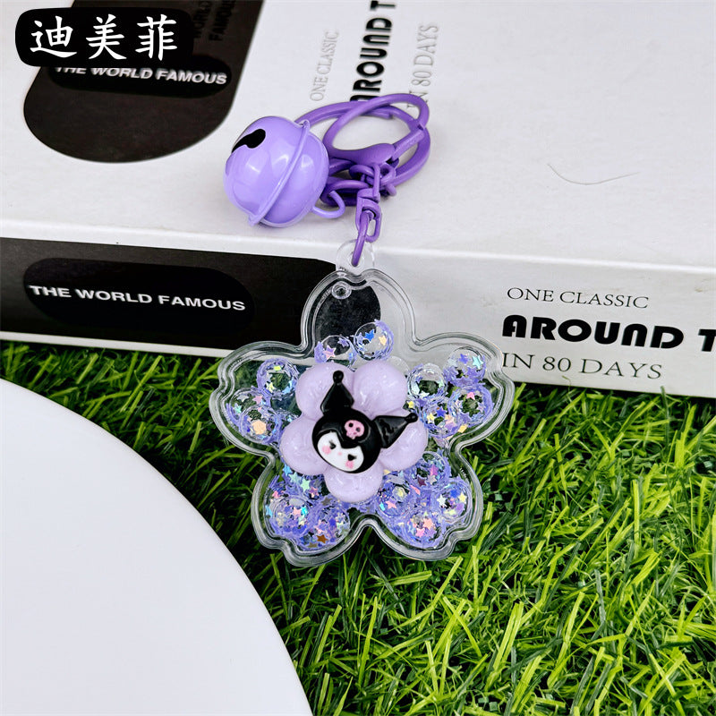 PVC Cartoon Turnaround Joyful Oil Keychain MYA-DMF004