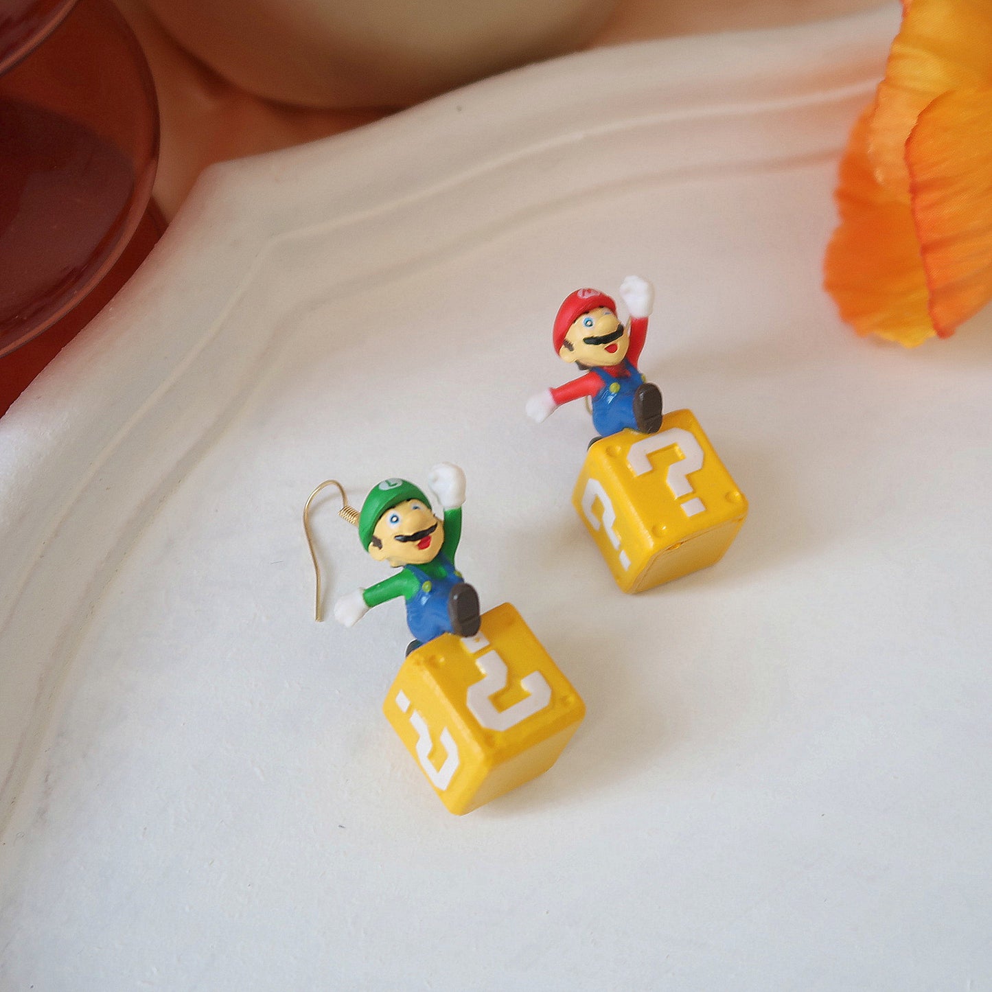 Resin cartoon box earrings MIC-XNWE008