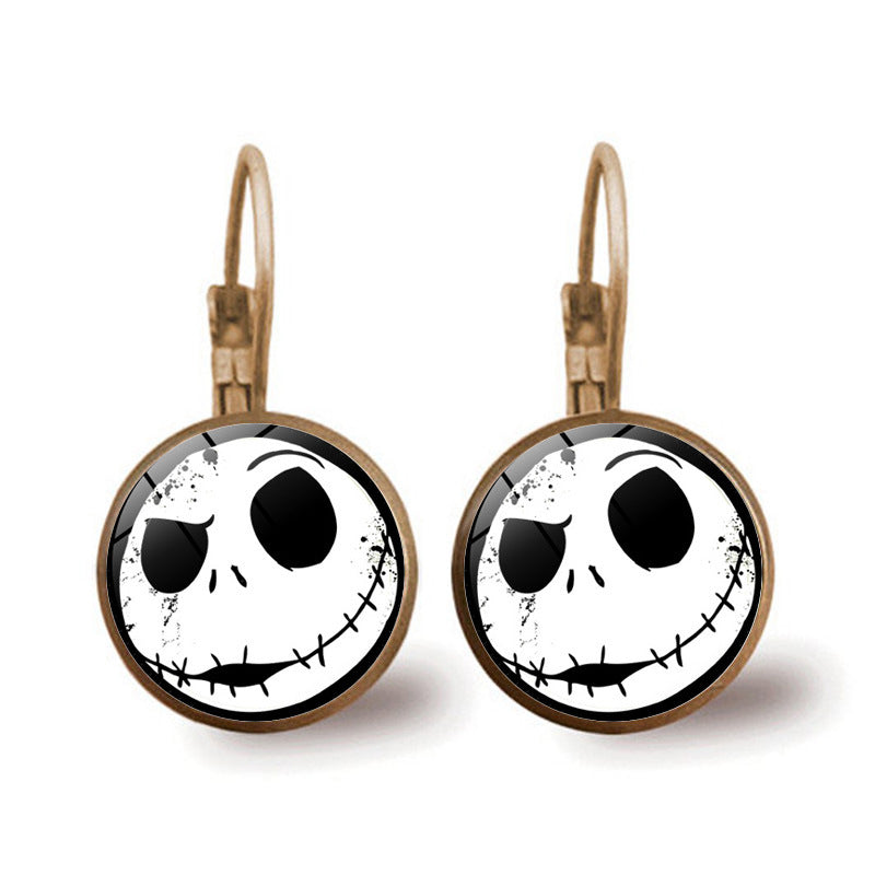 Skull gemstone earrings MIC-JiaY003