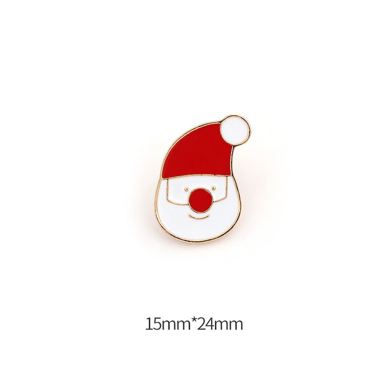 Alloy cute cartoon Santa Claus brooch (Minimo de Compra 2) MYA-WeiD001