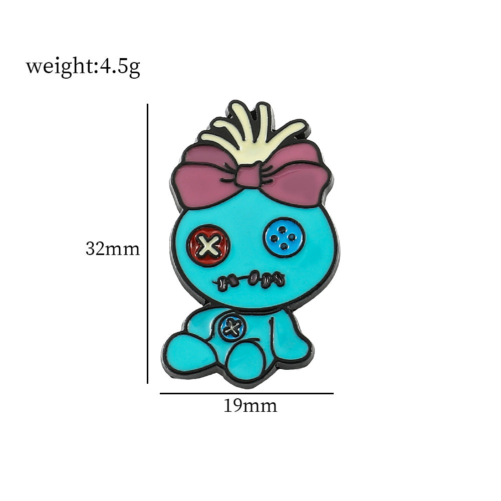 Alloy cartoon brooch (Minimo de Compra 2) MIC-QiS028