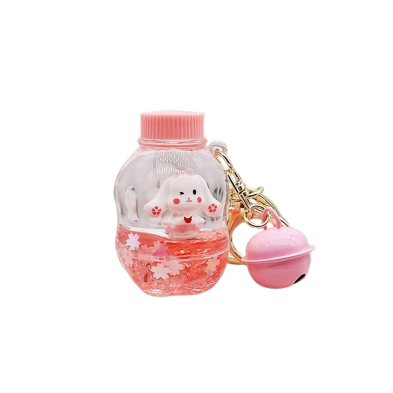 PVC cartoon floating oil keychain MYA-DMF014