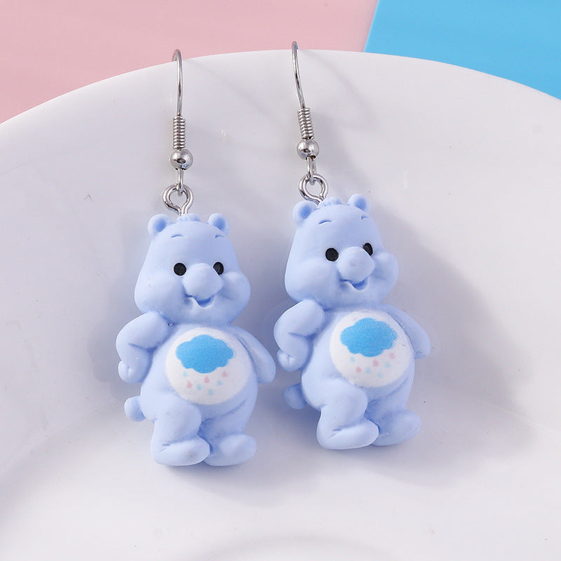 Alloy new cute little bear earrings MIC-YueS013