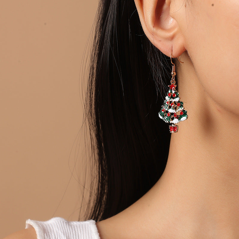 Alloy Christmas Earrings MYA-KaiQ042