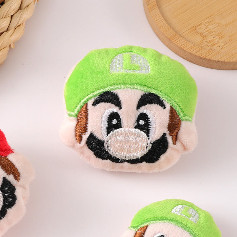 Plush cartoon cute Mario brooch MIC-ZhanY003