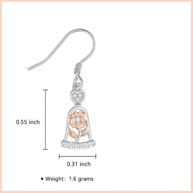 Alloy hollow flower inlaid diamond earrings (Minimo de compra 10) MIC-ZhuY008