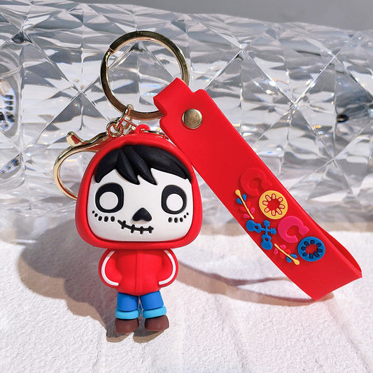 Keychains Silicone Anime Miguel Keychain Pendant Figure Model Toy Doll Keychain (M) MIC-QiChao007