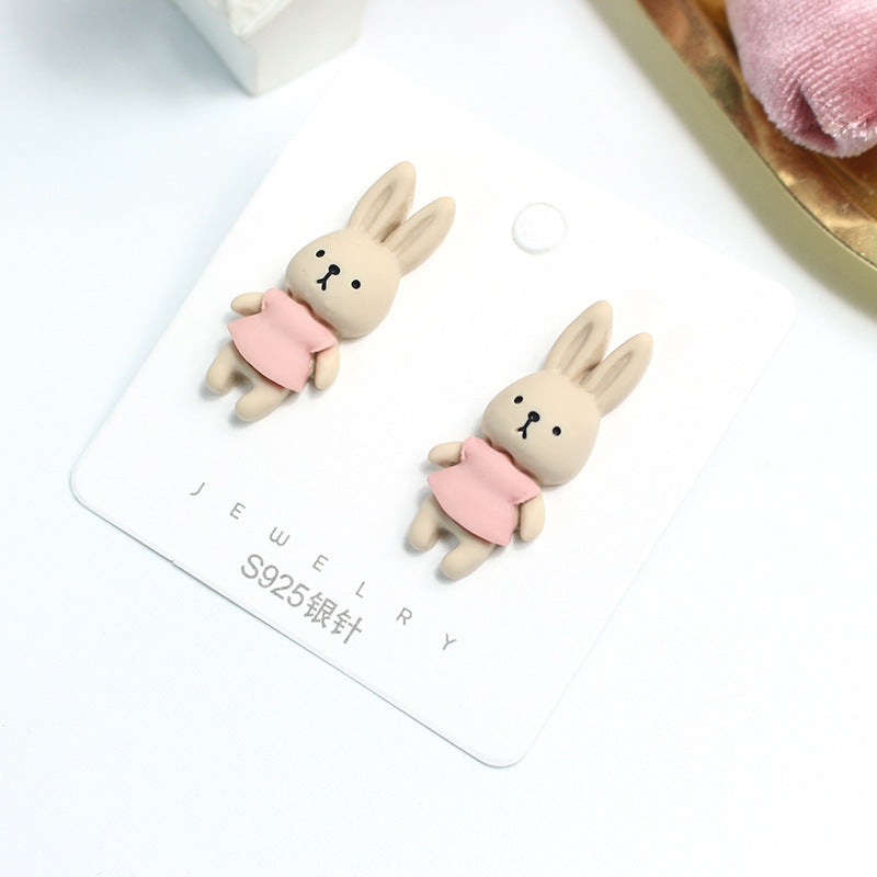 Acrylic cute cartoon earrings  (Minimo de Compra 2) MYA-PingH031