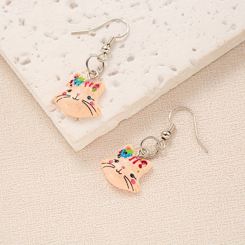 Alloy Jelly Bear Earrings MIC-JiaY014