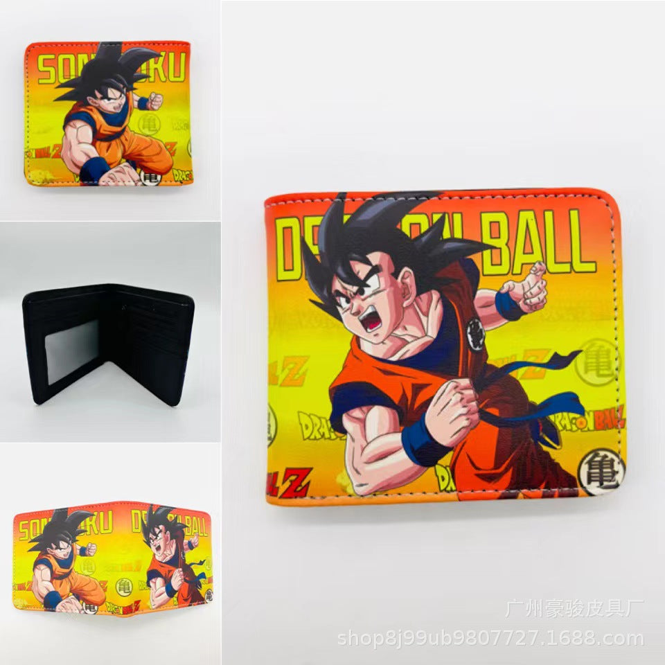 PU Seven Dragon Ball Short Wallet MIC-HaoJ010