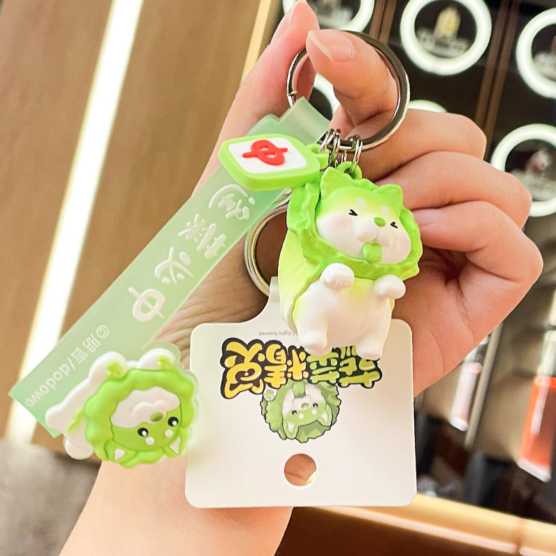 PVC new vegetable spirit cartoon keychain MIC-BenX015