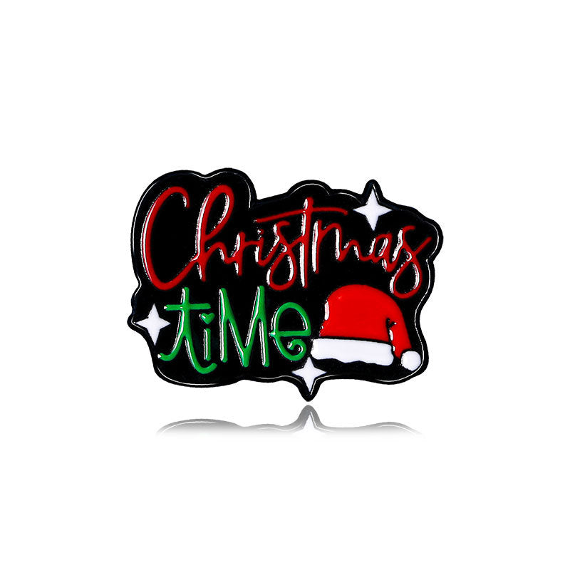 Alloy Christmas series cartoon brooch (Minimo de Compra 5) MYA-YiN018