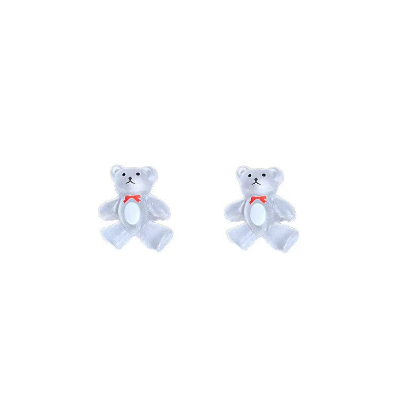 Acrylic cartoon bear earrings MIC-WWHM035